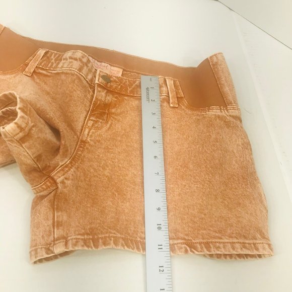 Isabel Maternity Ingrid/Isabel Women's Size 6 Side Panel Brown Carpenter Short - Picture 10 of 16